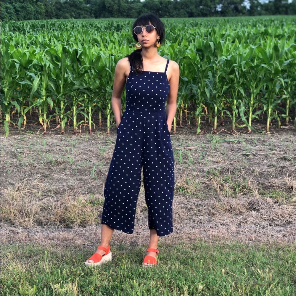 Old Navy Polka Dot Jumpsuit with Pockets